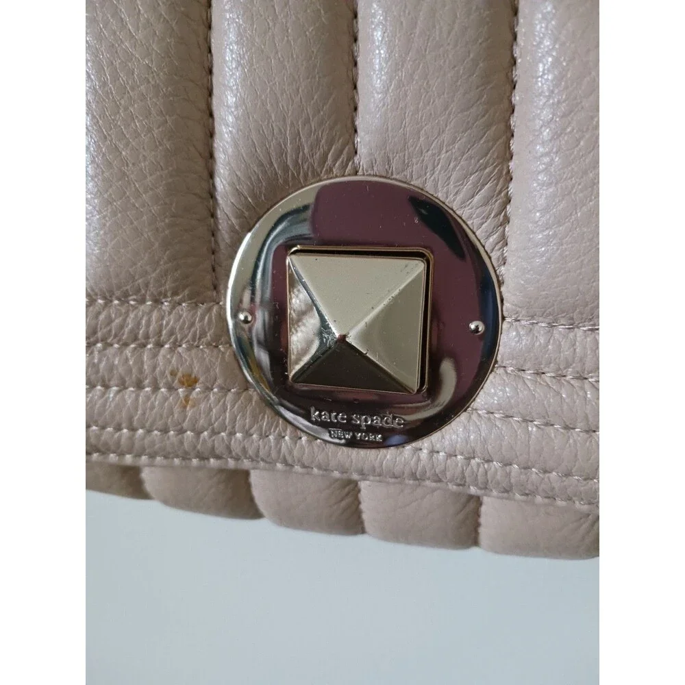 Kate Spade New York Gold Coast‎ Lily Pink Chain Shoulder Bag Quilted Leather